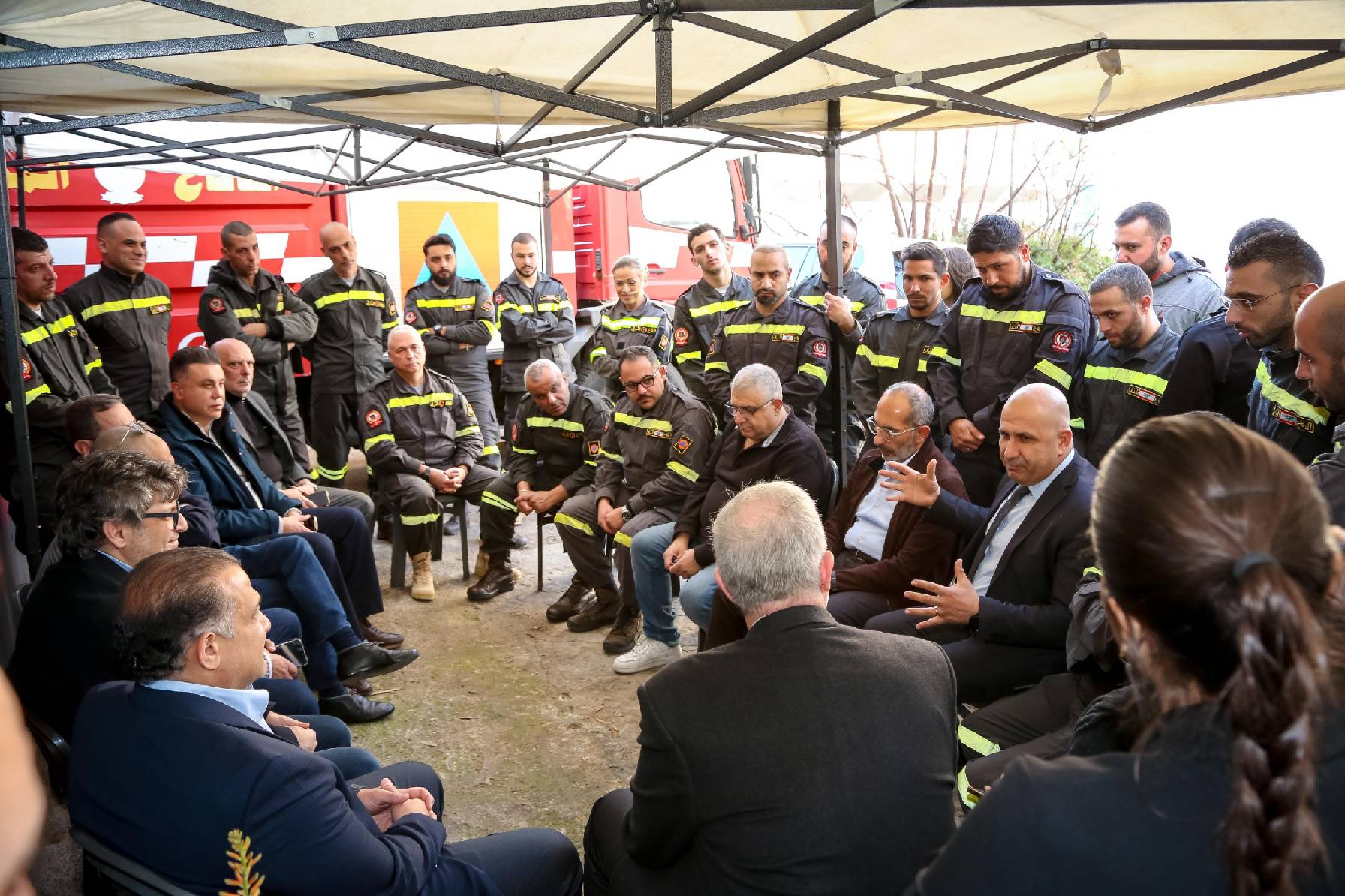 خريش تسلم آلية إطفاء هبة مقدمة من إرادة لصالح الدفاع المدني